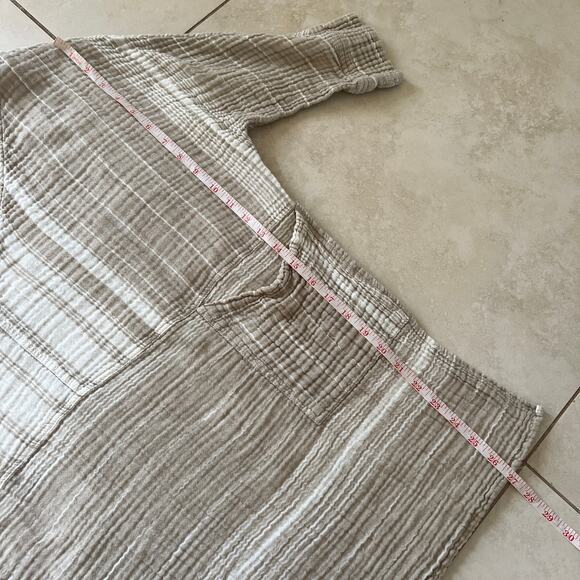 Free People Striped Long Sleeve Pullover Tunic Size M - Picture 10 of 11